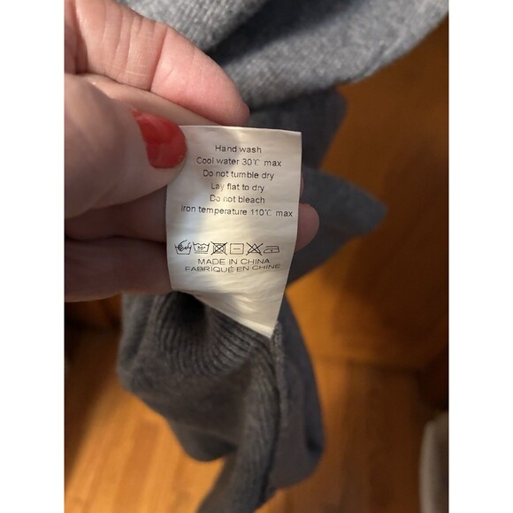 Fashion Nova Sweater Dress Gray Long Sleeve Midi Side Slit Body Con Wrap XL - Picture 9 of 10